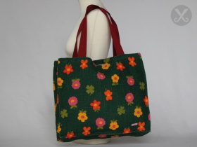 Shopper Jute Blumen-