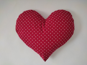 Lavendel Herzkissen Rot-